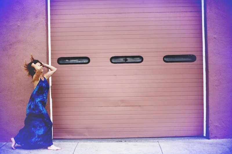 Imali Backless dress in Blue