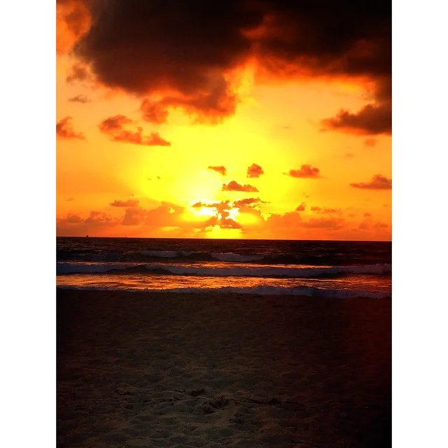 Fire in the sky before the rest of the world wakes up.