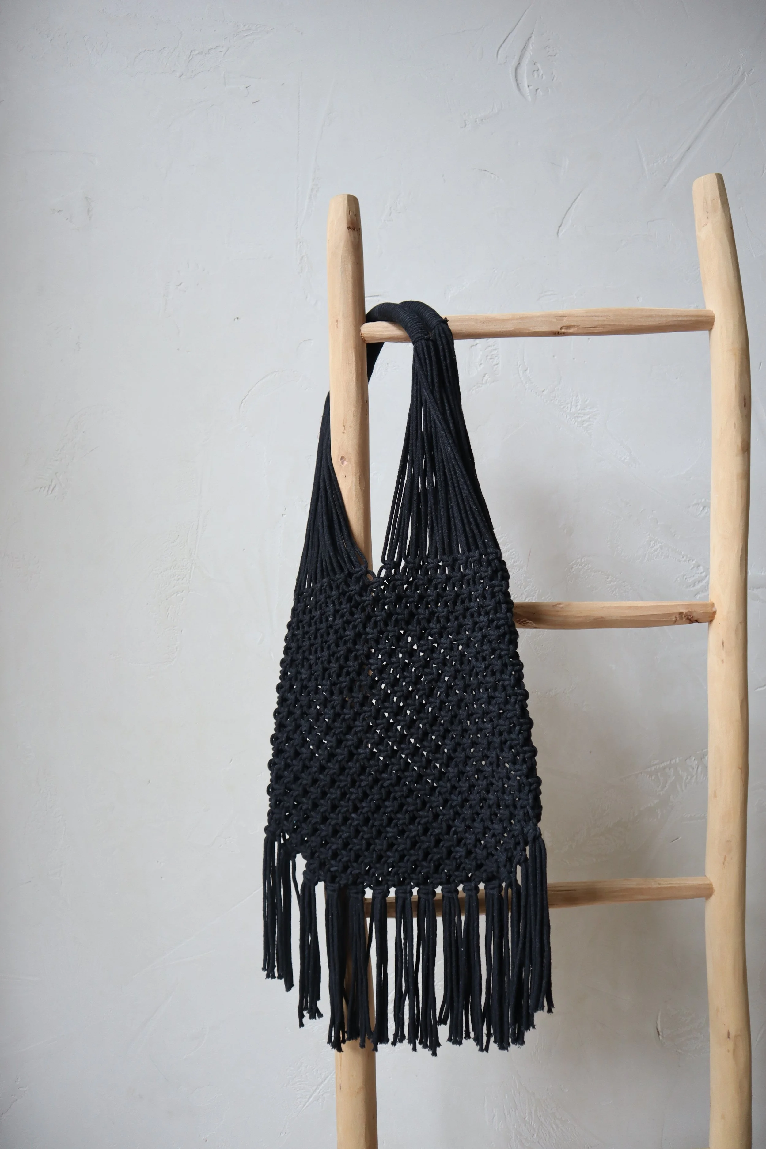 Woven Market Bag - Black