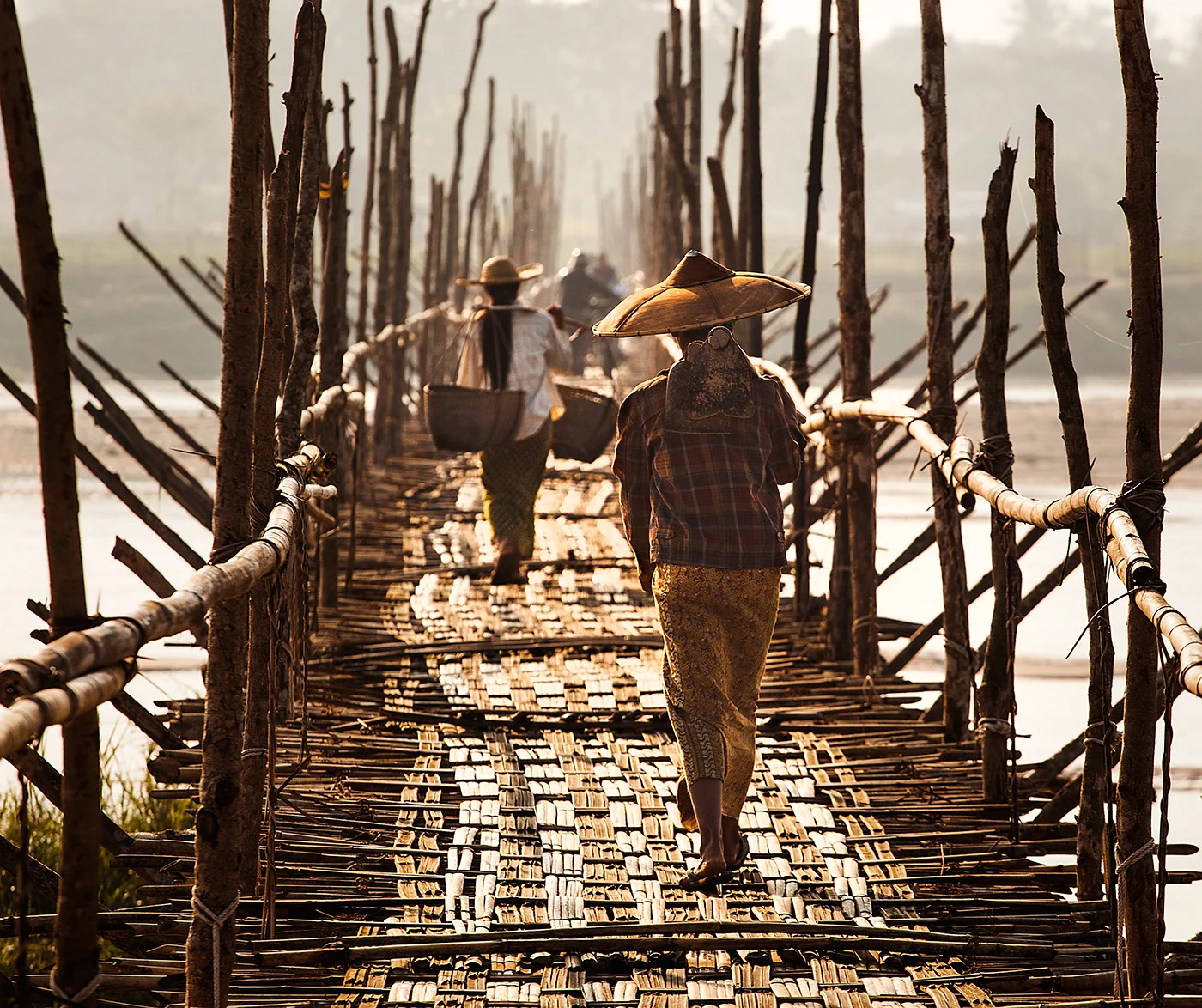 the bamboo bridge, my favorite place in Bhamo