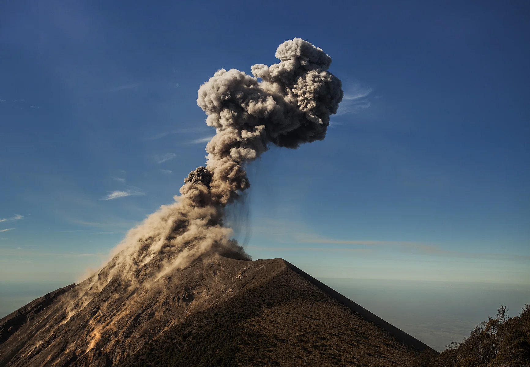 the last (and largest) eruption we saw before heading back down