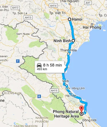 The northern itinerary