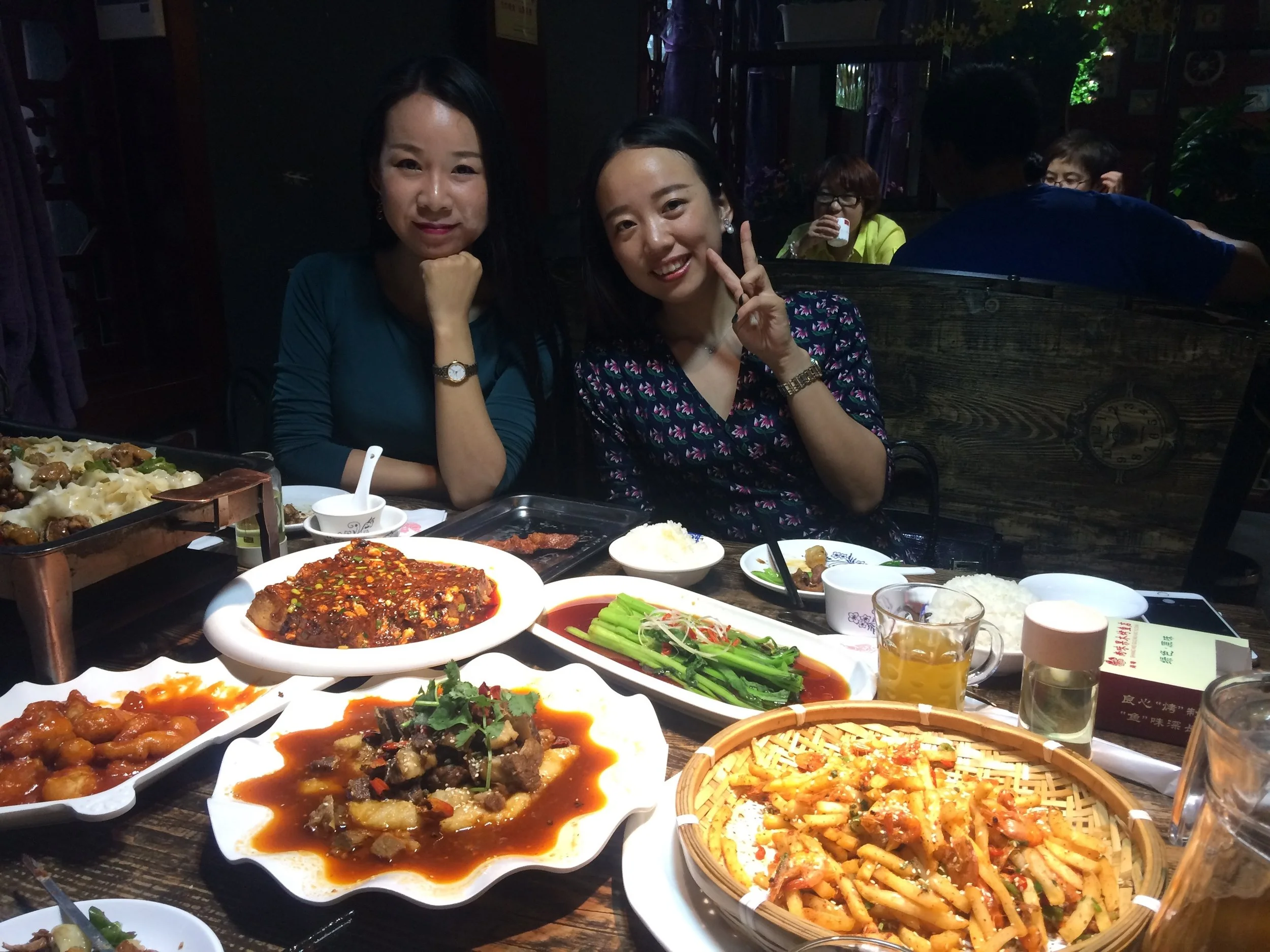 no shortage of food here