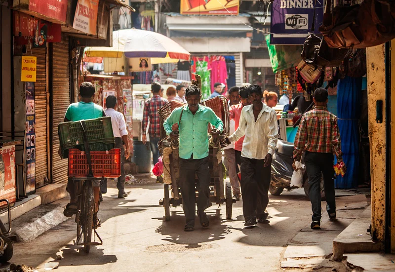 the streets of the main bazaar area