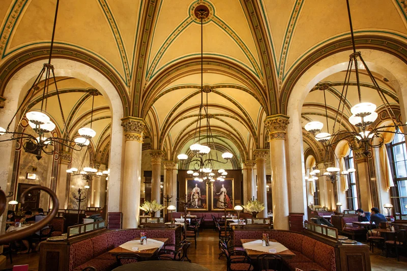 Breakfast in the most famous cafe in Vienna
