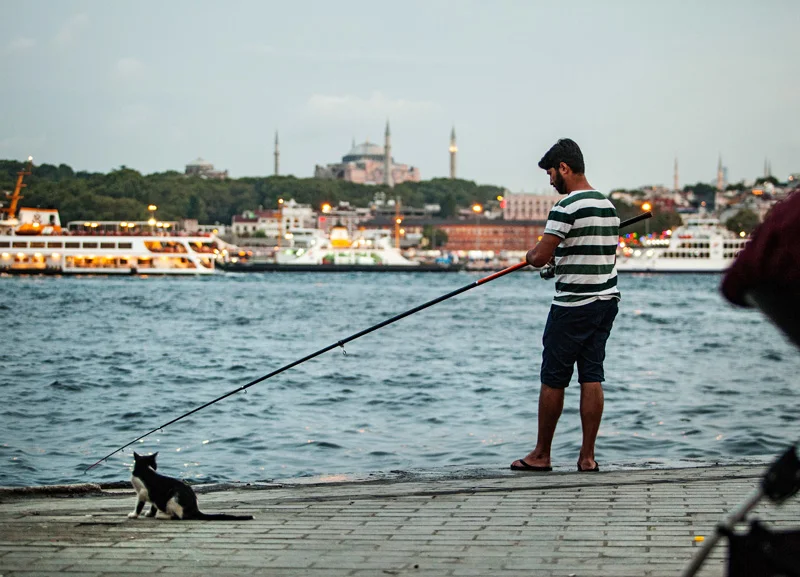 This one has the Hagia Sophia in the background