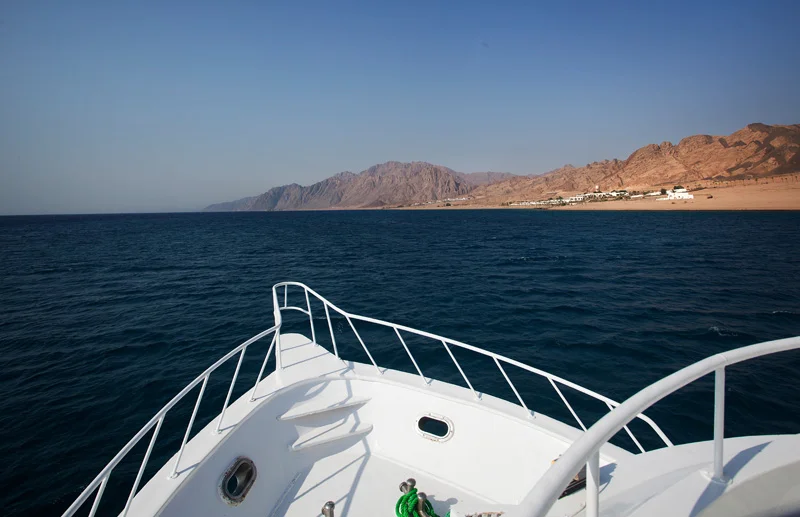 did one day on the boat. As you can see it’s just desert and ocean. Brown and blue.