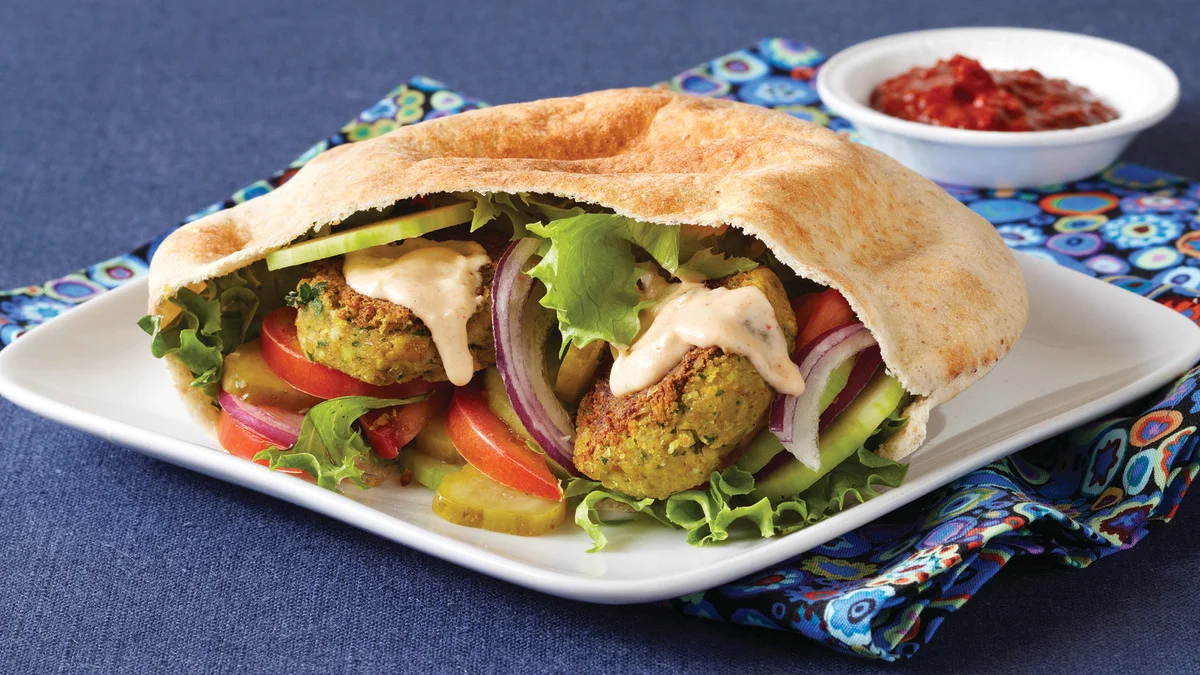 falafel in pita, not my photo