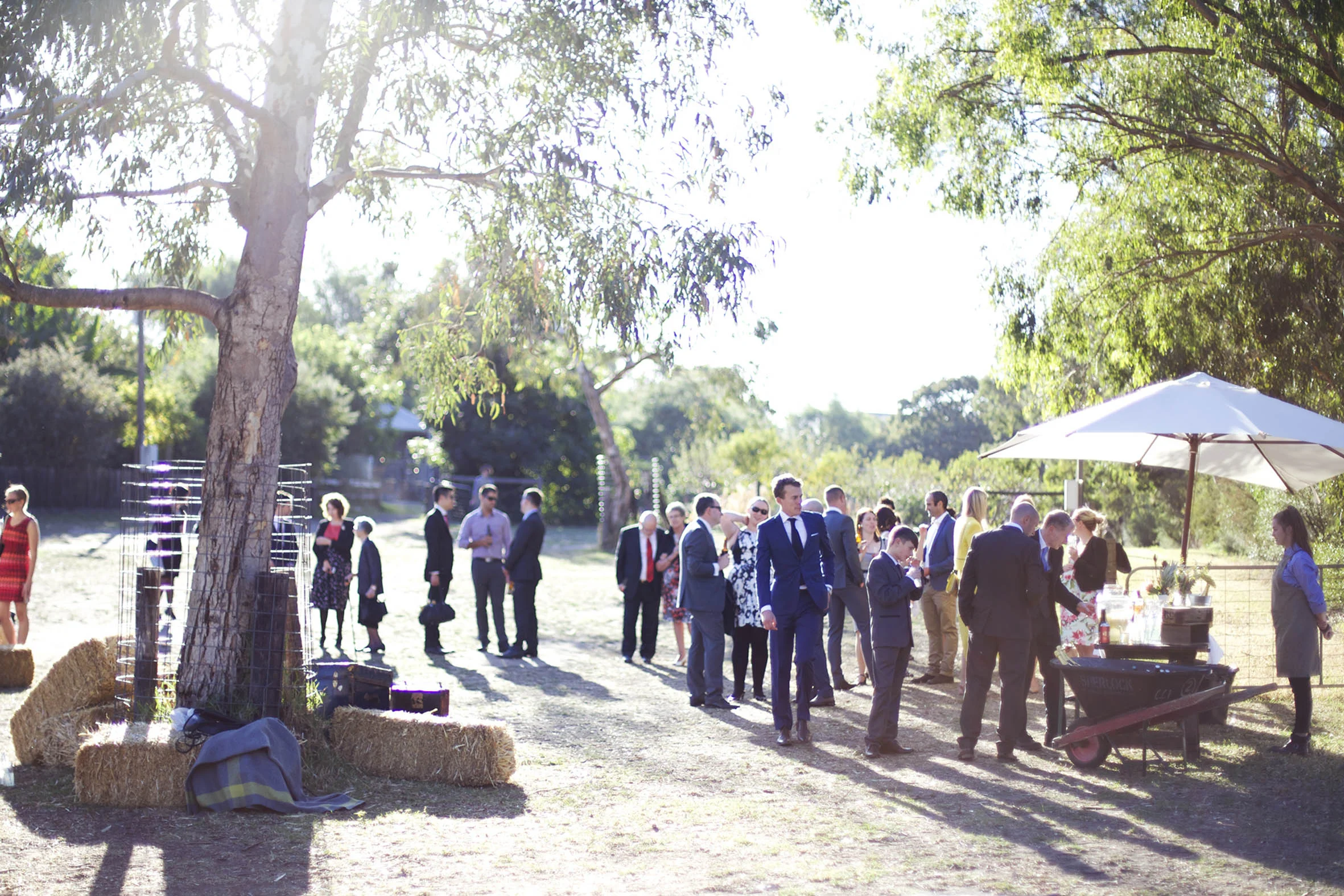 Cheryl and Campbell's vintage farm wedding