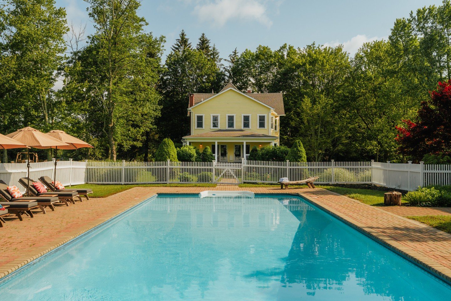 There are so many bells and whistles at Stephenson House, it's hard to know where to start. Twenty acres of rolling Catskills landscape, a fairytale 1890s Victorian with a rocking chair porch, a heated pool, tennis court, wine cellar, a big old barn,