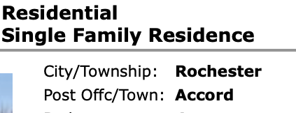 Town of Rochester, Accord, NY