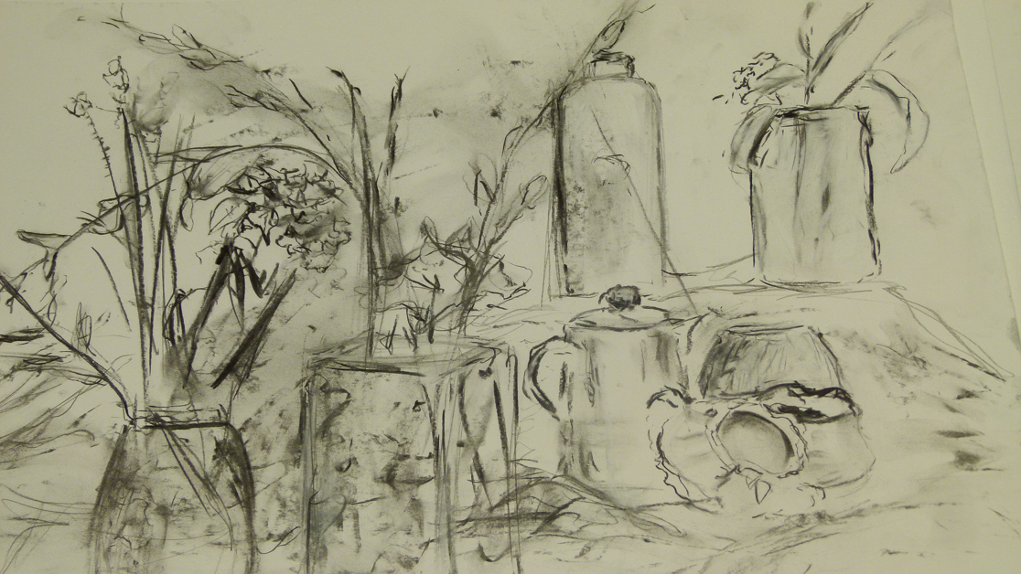 TWO DAY DRAWING & PAINTING SKILLS WORKSHOP 2014, THE WEALD SCHOOL BILLINGSHURST.