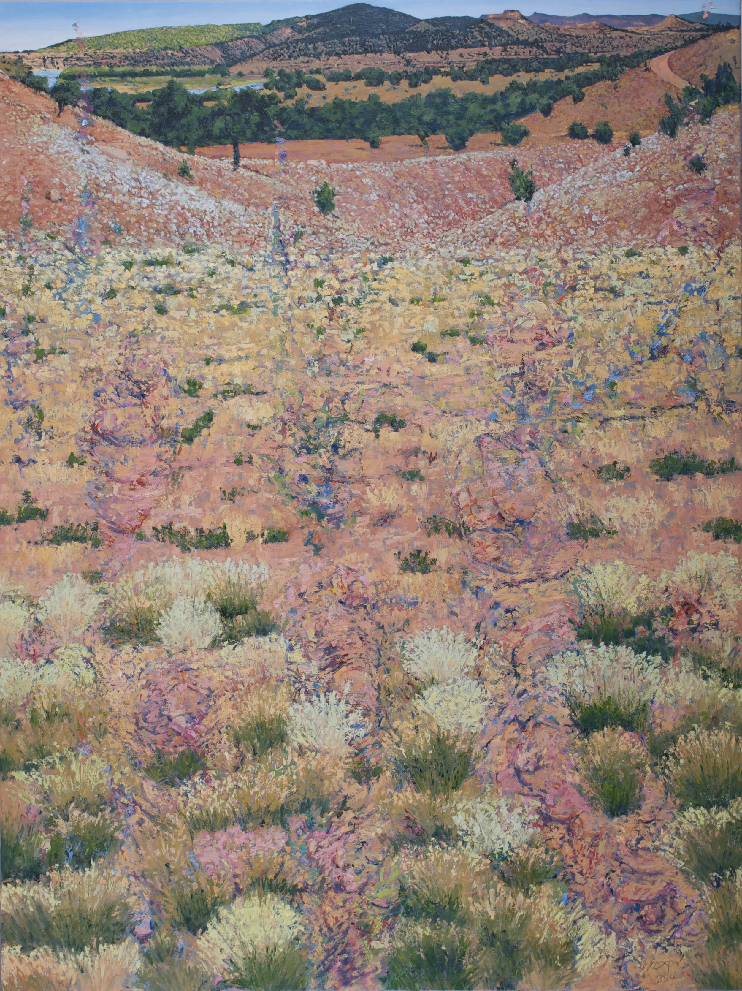 Semi-Mediated Emerging Cognitions, 2014. Oil on canvas. 48 x 36 inches. Catalog number 14006. 