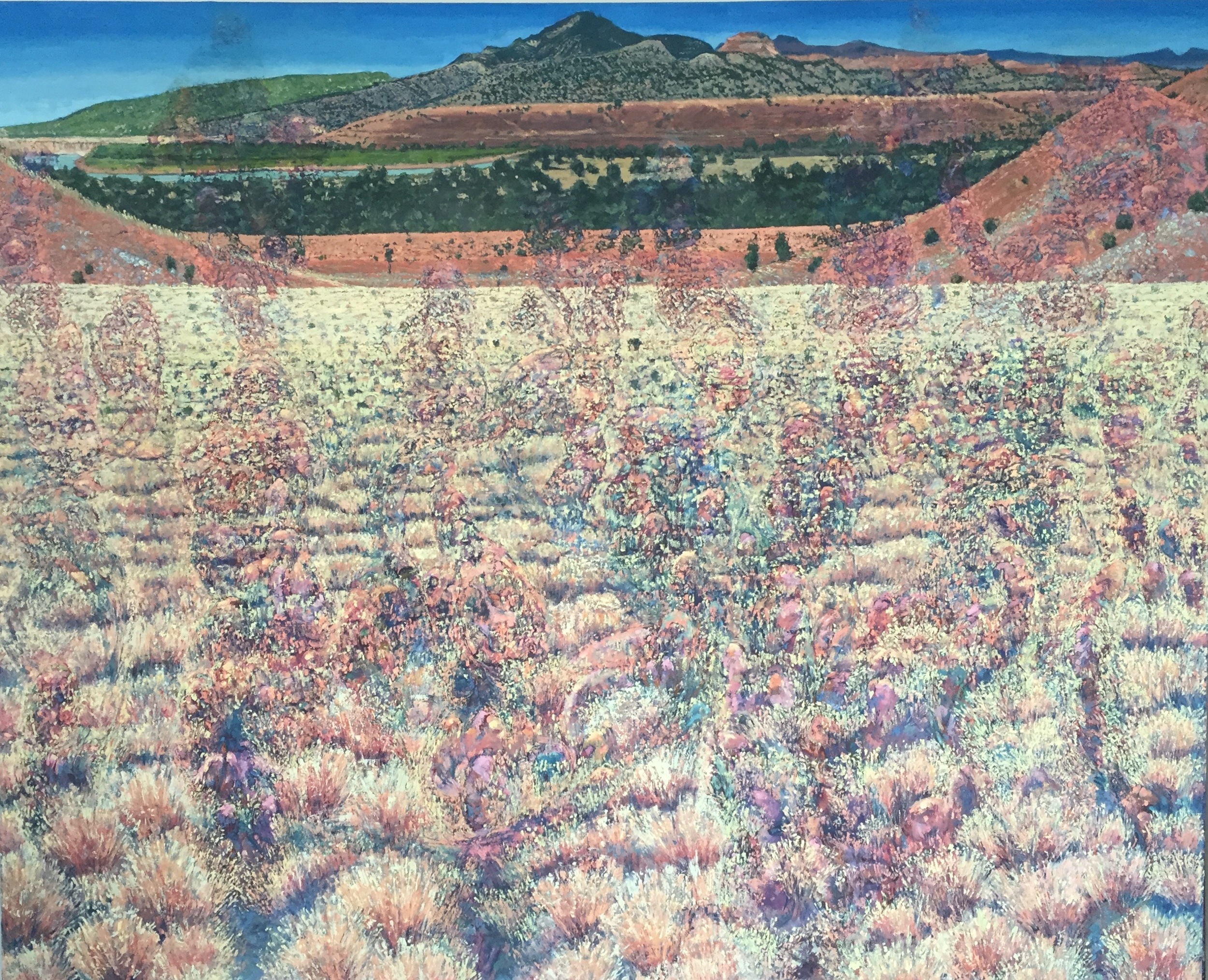 Locking Mediated Conflations 2014/15 oil on canvas 78" x96" cat no 15013