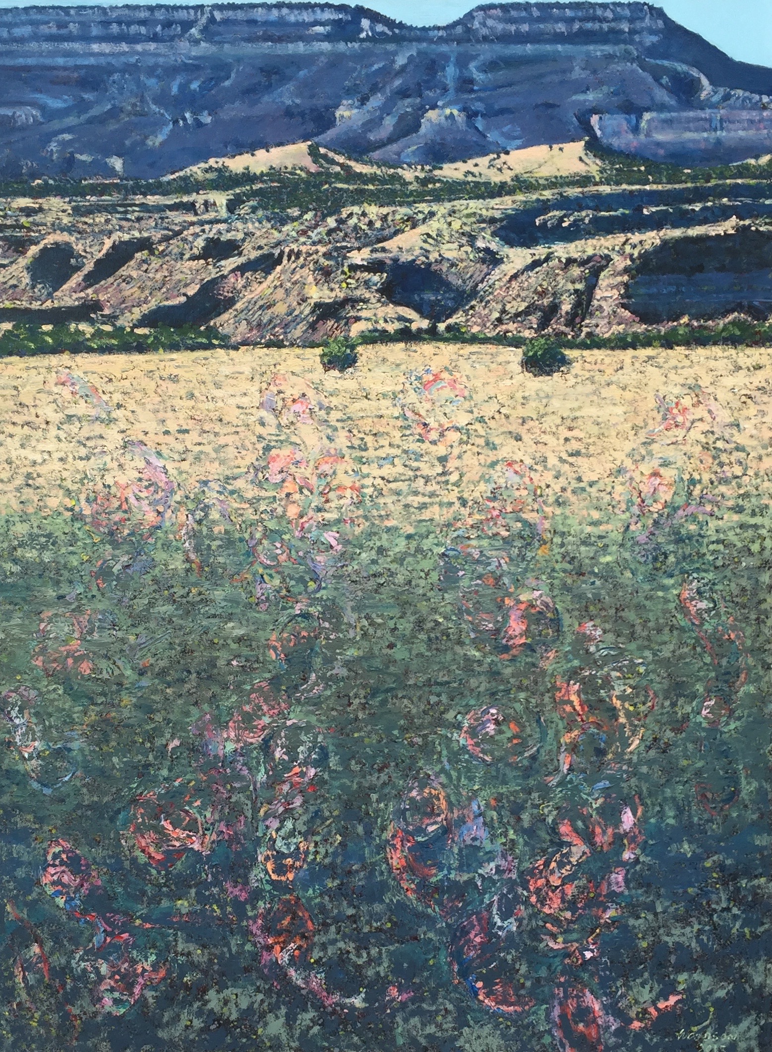 Adapting Partially Constrained Reinstallation 2015 oil on canvas 48" x36" cat no 15004