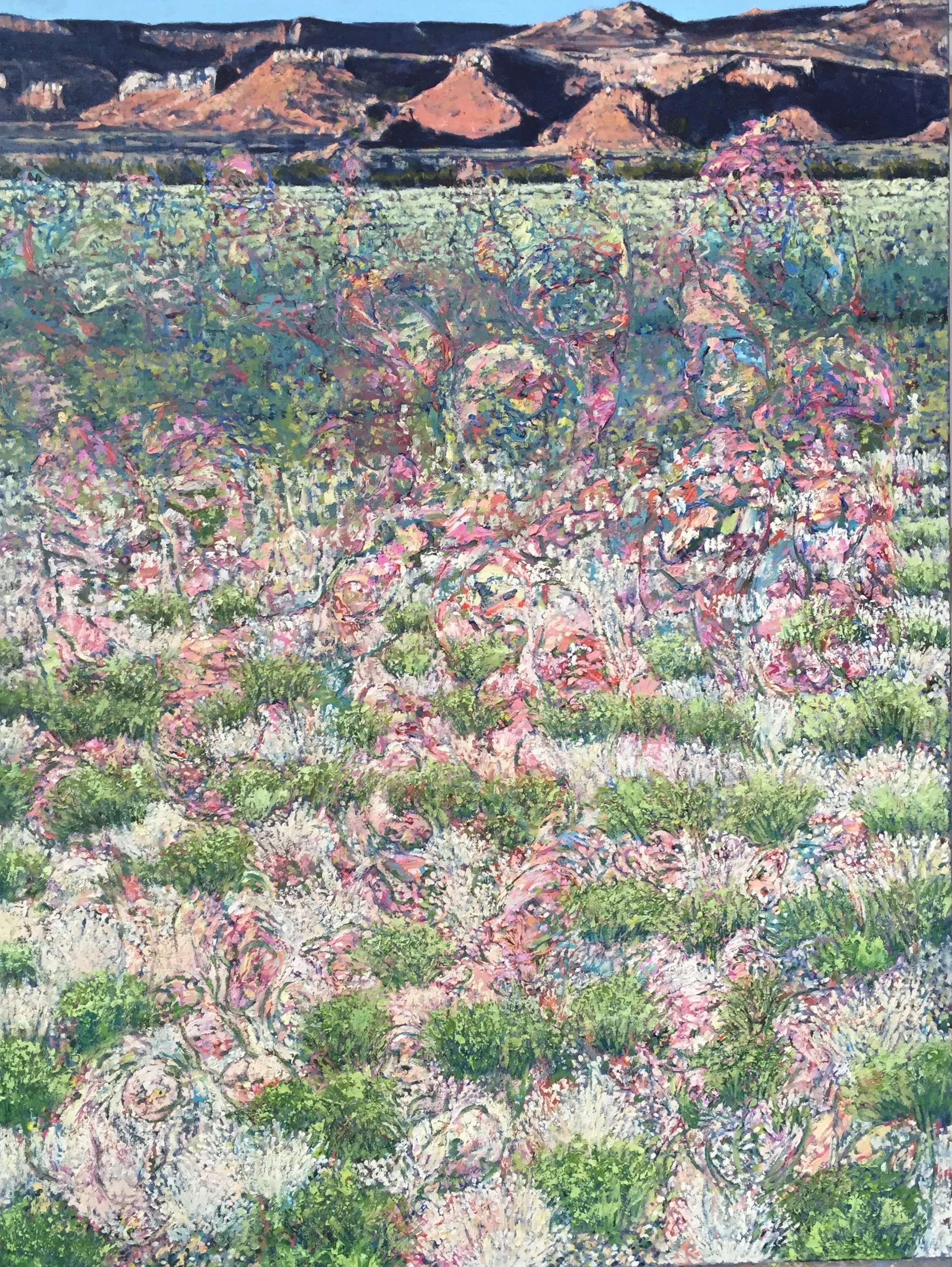 Cogent Partial Emergents Adopted 2015 oil on canvas 48" x36" cat no 15005