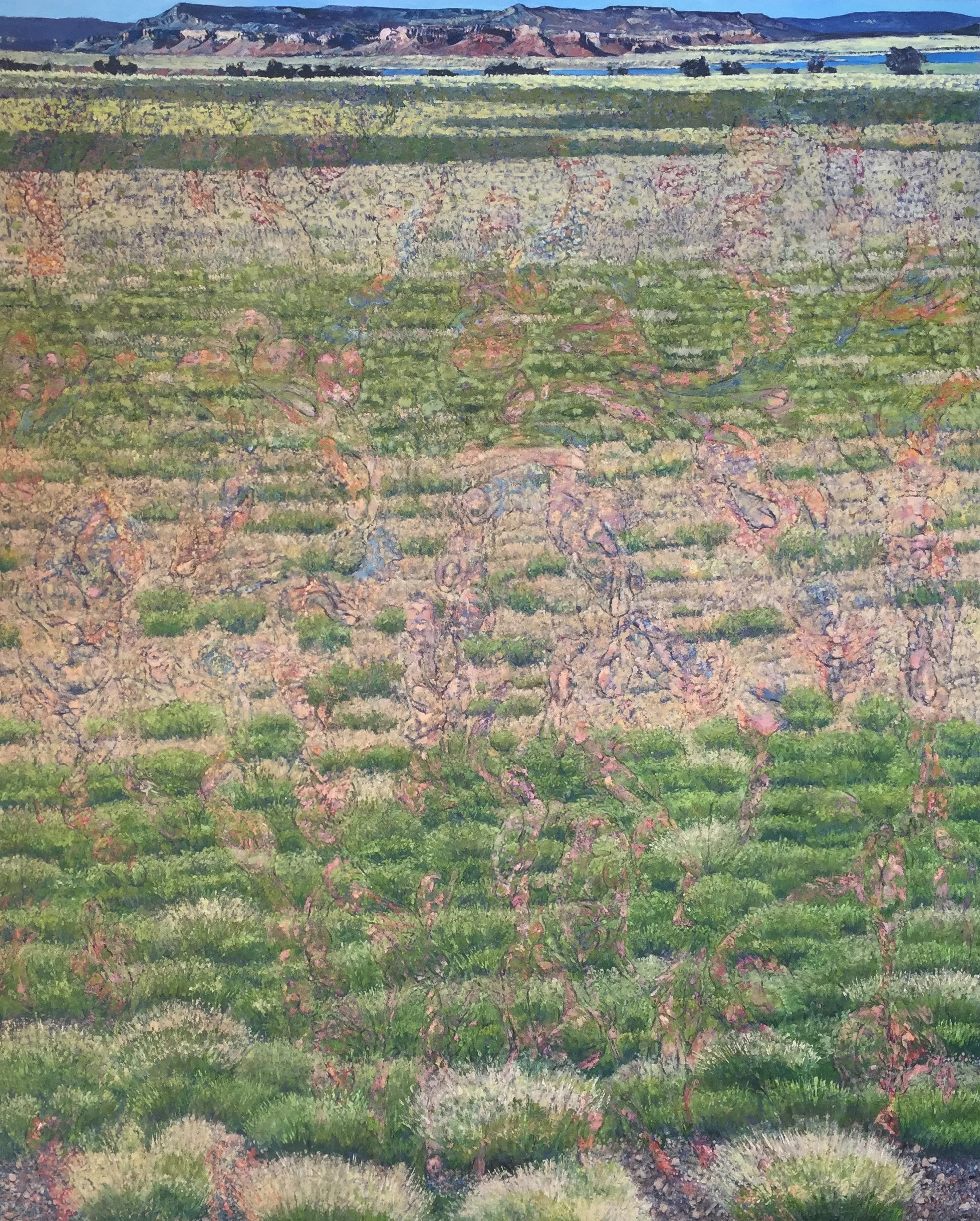 Cogent Advancing Liminal Permutations, 2015. Oil on canvas. 96 x 78 inches. Catalog number 15006. 