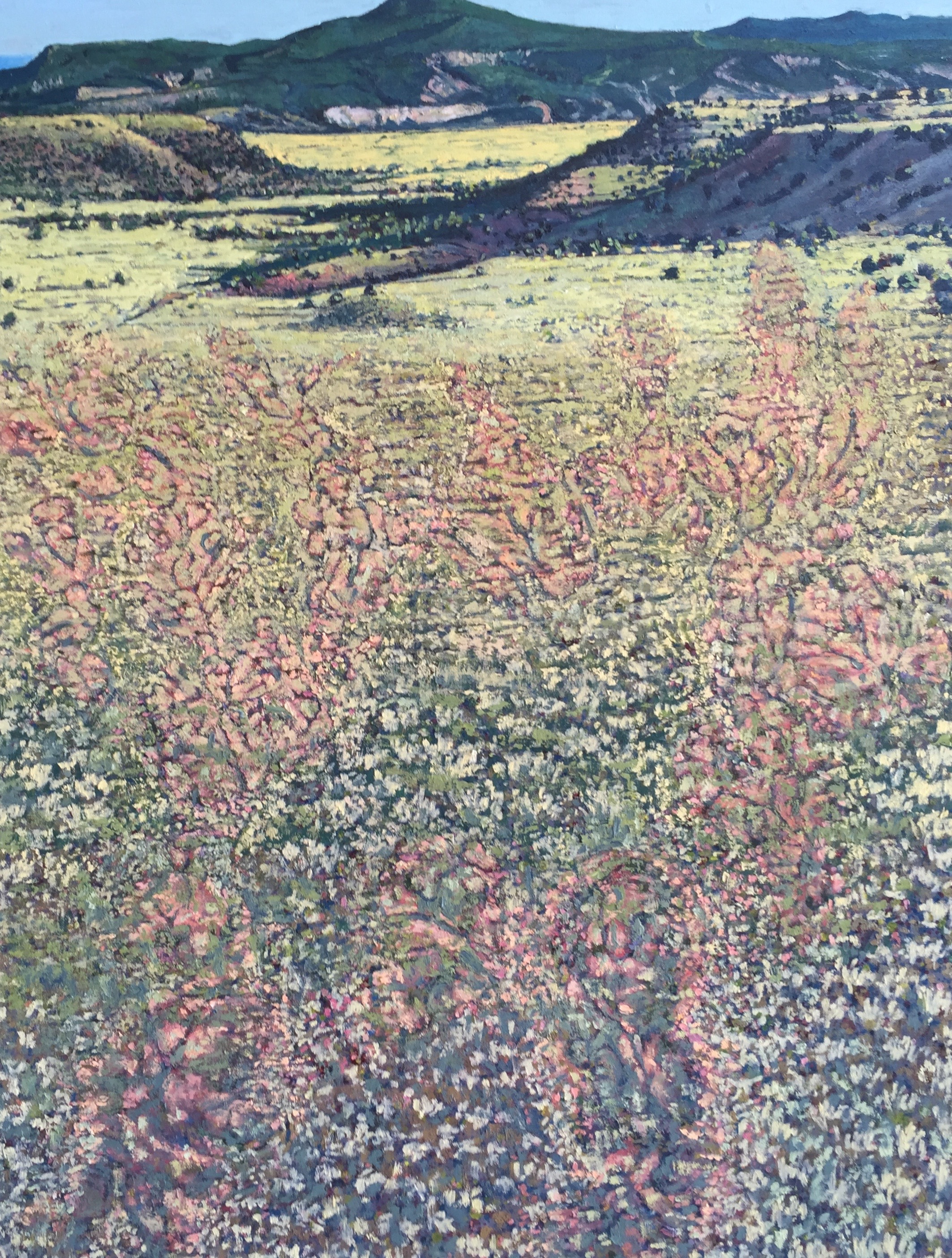 Determined Upward Unfolding Perceived 2015 oil on canvas 40" x 30" 15012