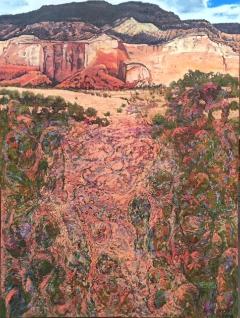 Extricating Functioning Emanations Discerned, 2016. Oil on canvas. 48 x 36 inches. Catalog number 16007. 