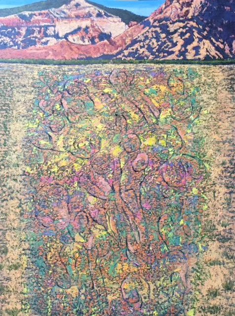 Primordial Emergent Emanations Dimly Perceived 2016 oil on canvas 40" x 30" cat no 16010