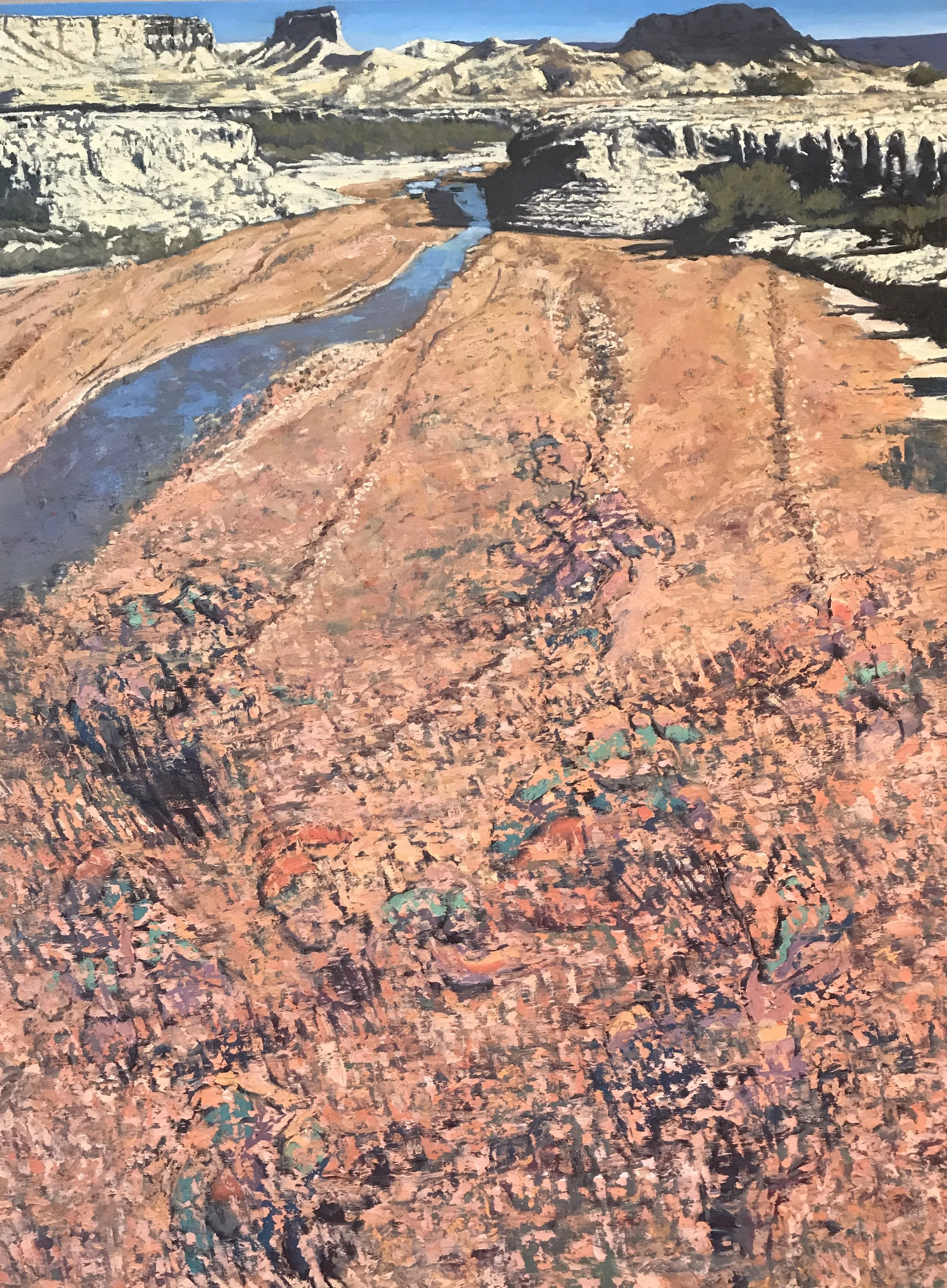 Integrating Revised Assimilations 2017 oil on canvas 48" x 36" cat no 17007