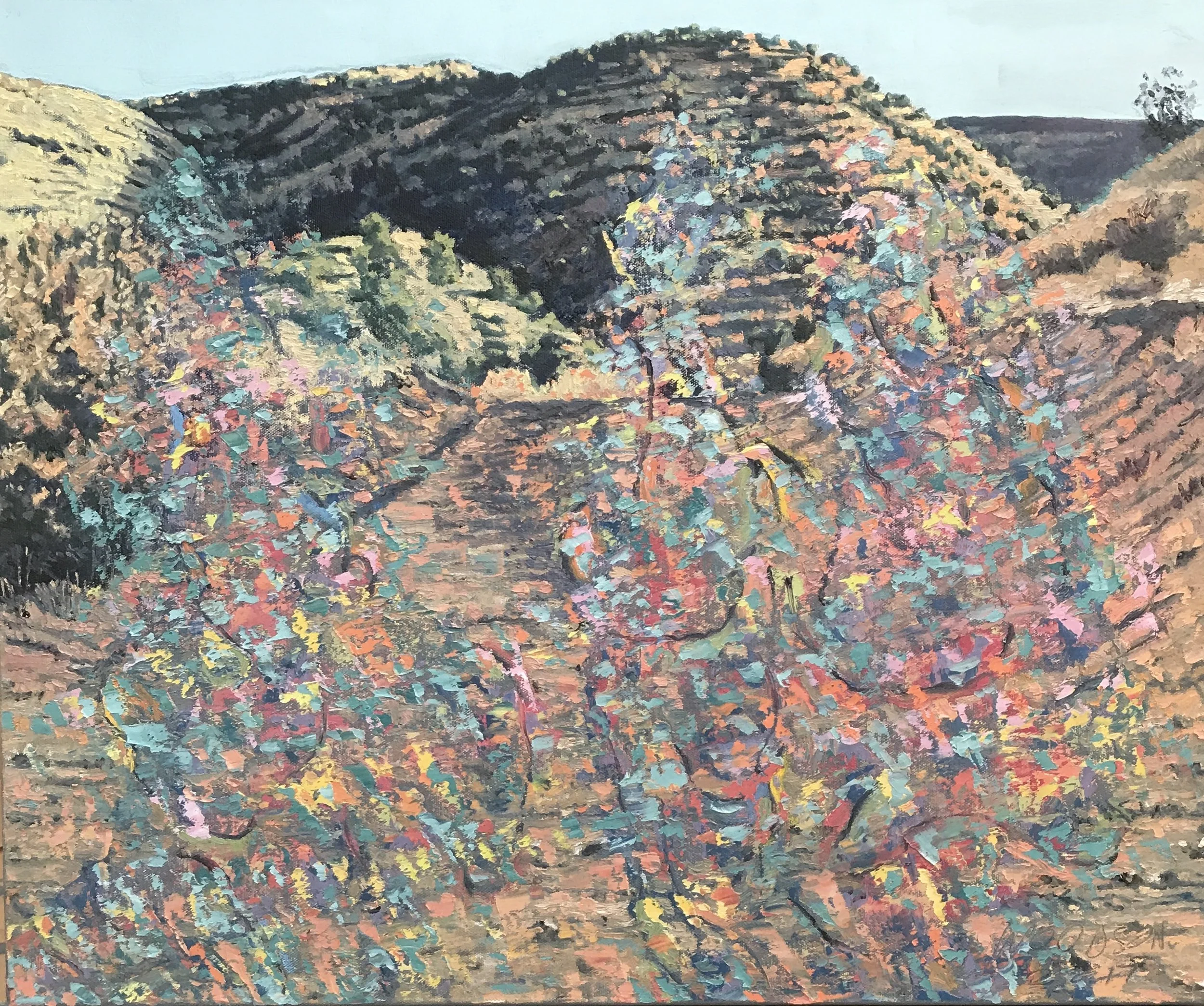 Dimly Acknowledged Potential Fusing, 2017. Oil on canvas. 20 x 24 inches. Catalog number 17026. 