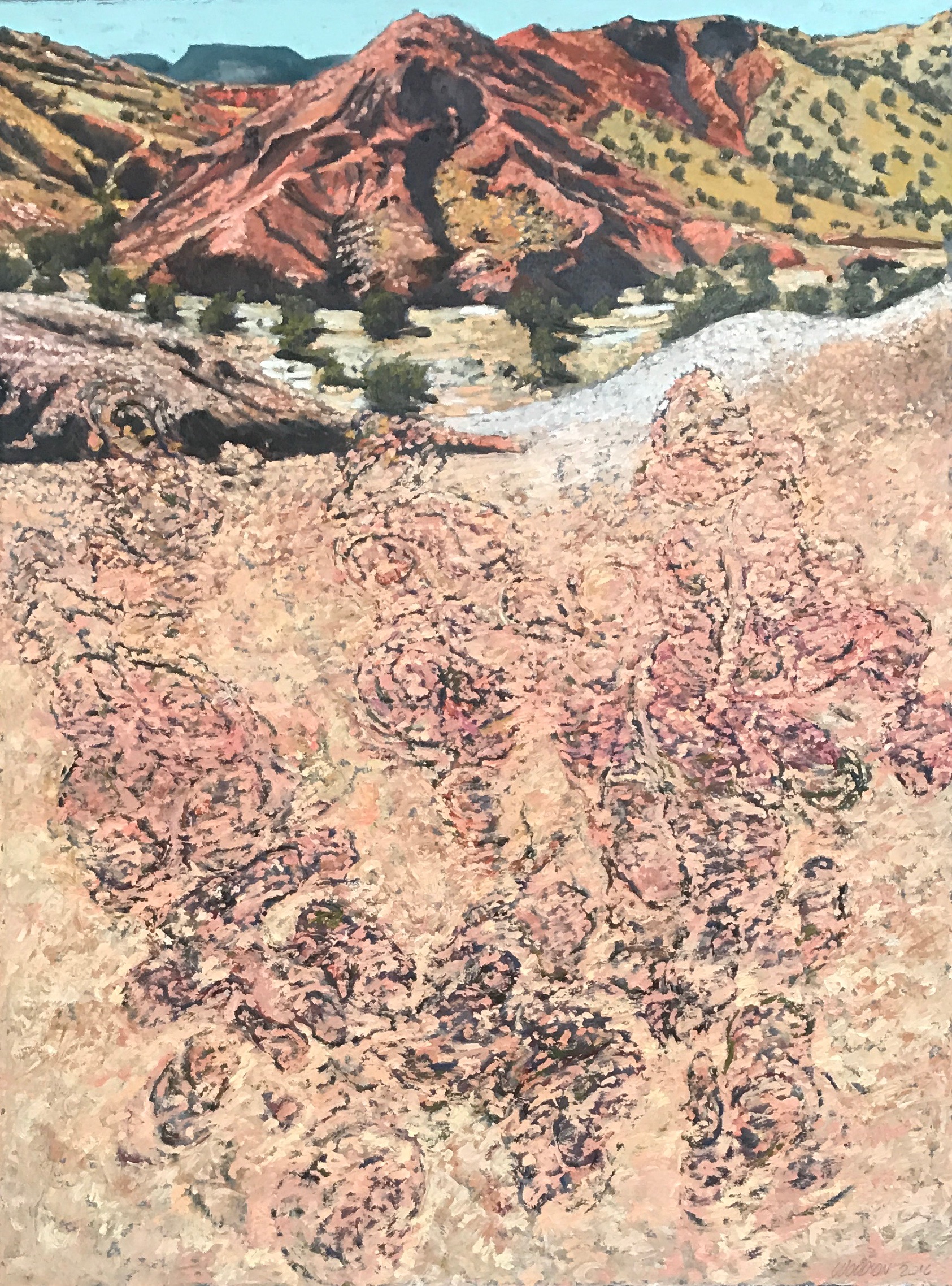Integrating Temporal Enfolded Clarification 2016 oil on canvas 30 1//4” x 22 3/4” 16018