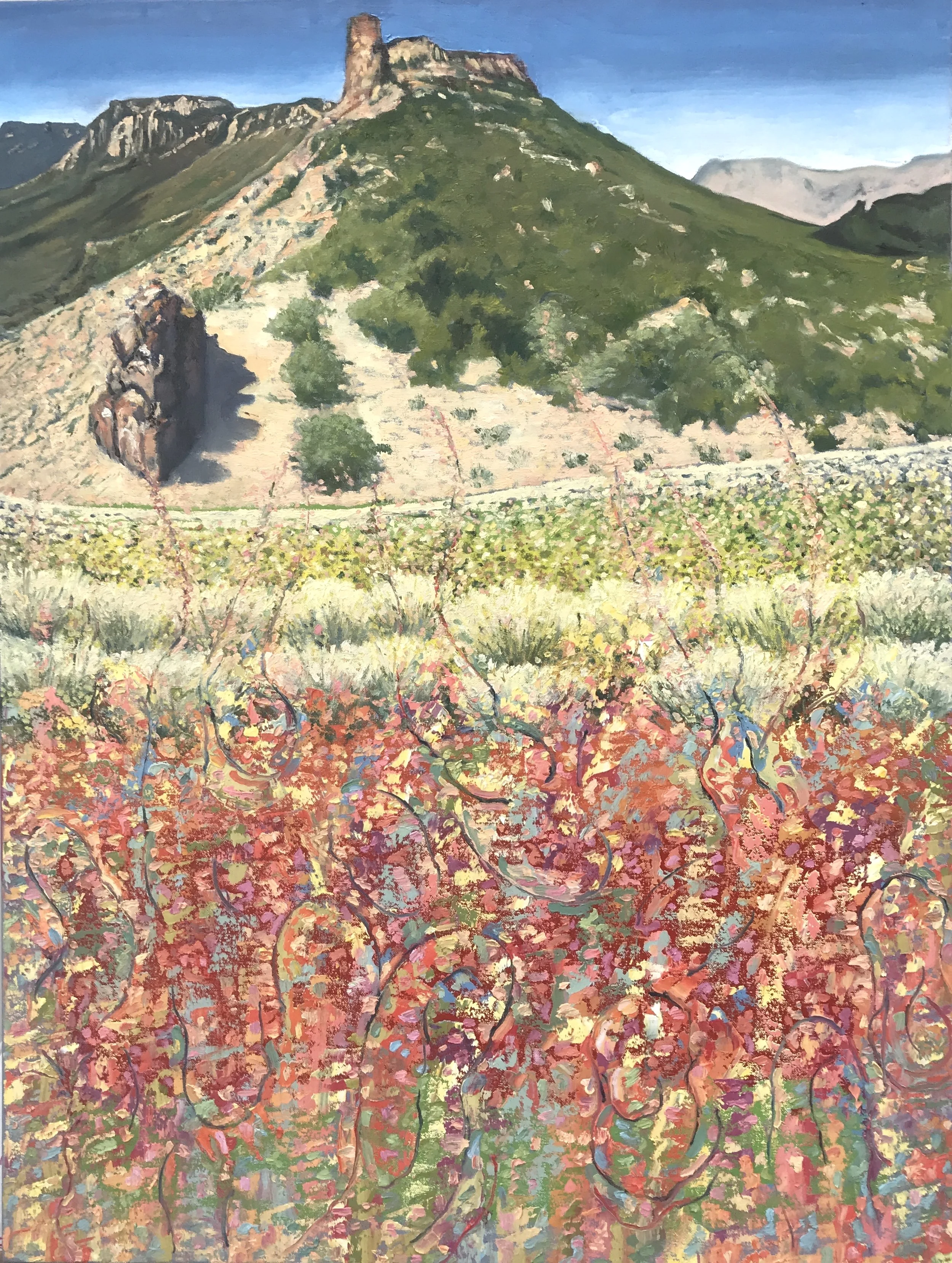 Proactive Converged Precognitions, 2017. Oil on canvas. 40 x 30 inches. Catalog number 17019. 