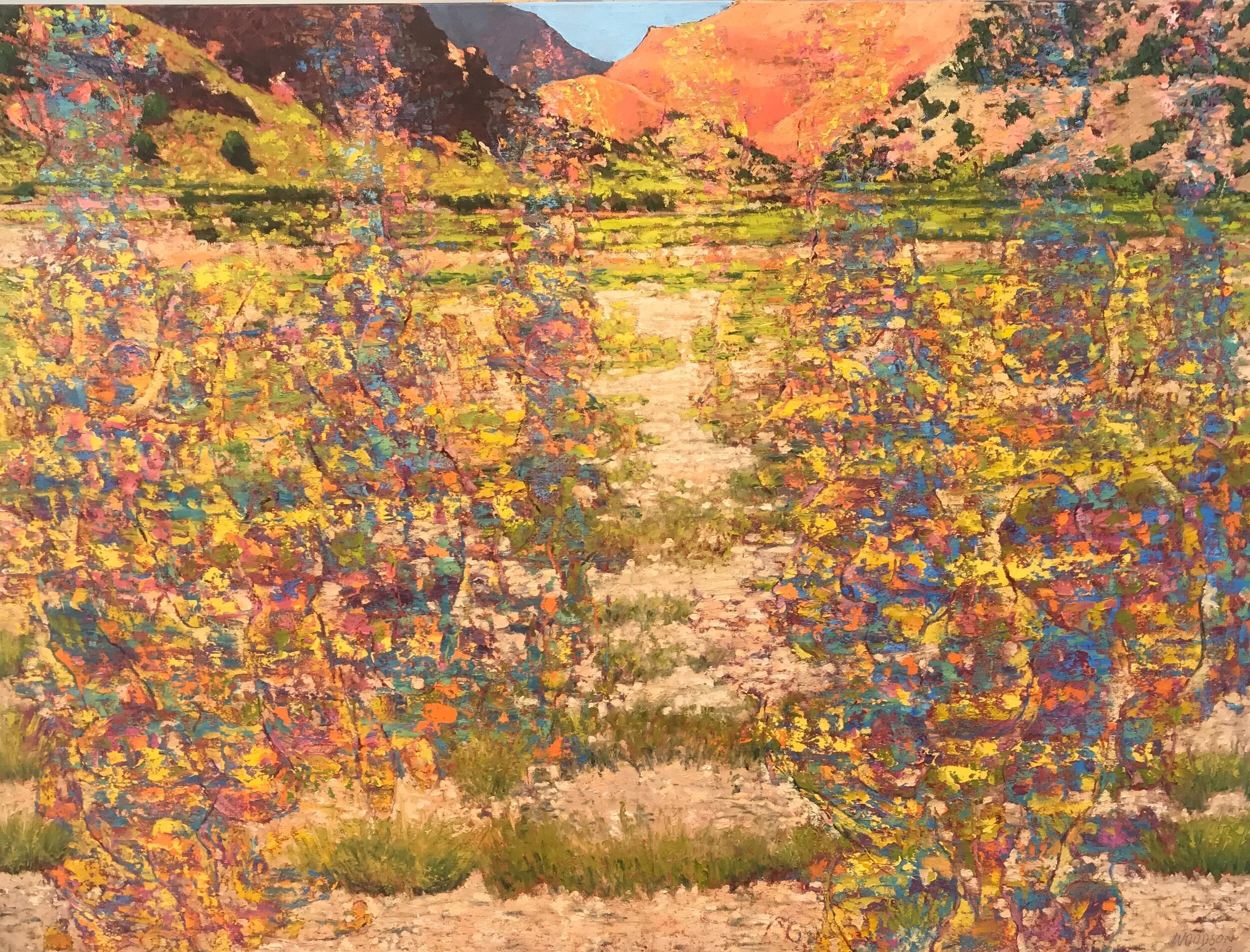 Vertical Descriptive Configuration Concluded 2019 oil on canvas 36” x 48” cat np