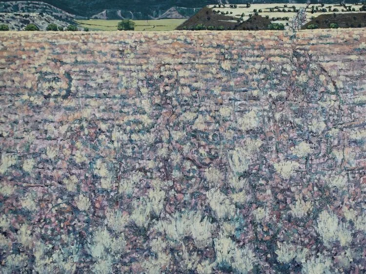 Dimly Postulated Emergences, 2013. Oil on canvas. 30 x 40 inches. 