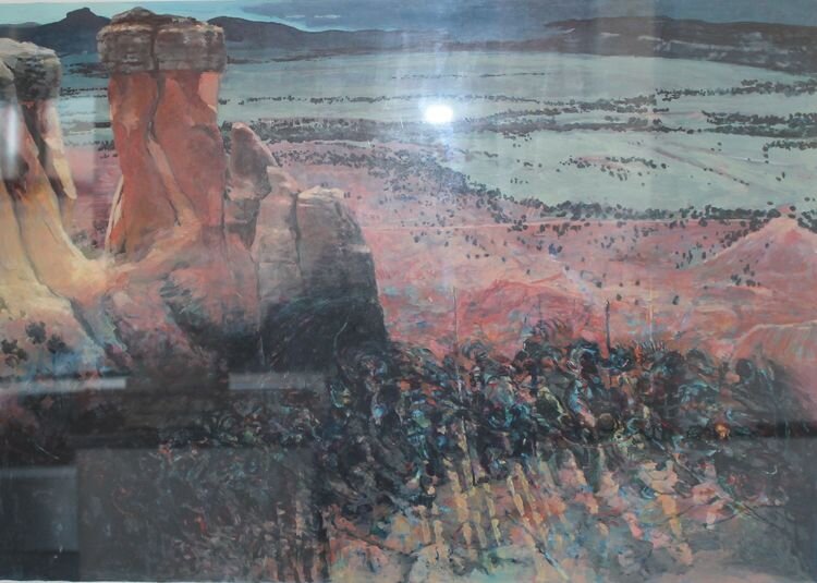 Ghost Ranch 1993 (?) acrylic on paper  22" x 30"