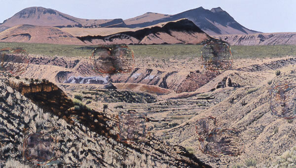 Inherent Premonitions  Big Bend Texas  2003  oil on canvas  42" x 72"