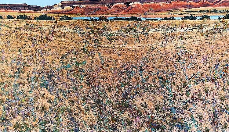 Ghost Ranch 2004-2005  oil on canvas 42" x 72"