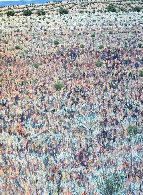 Partially Integrating Ascending Progression no. 1, 2010. Oil on canvas. 47 x 36 inches. 