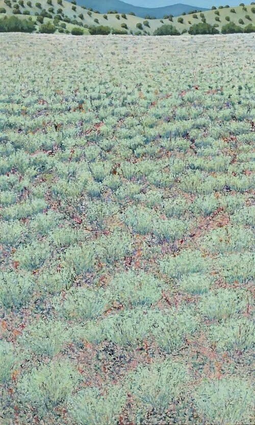 Reluctant Infused Speculations Resolved, 2009-2010. Oil on canvas. 60 x 36 inches. 