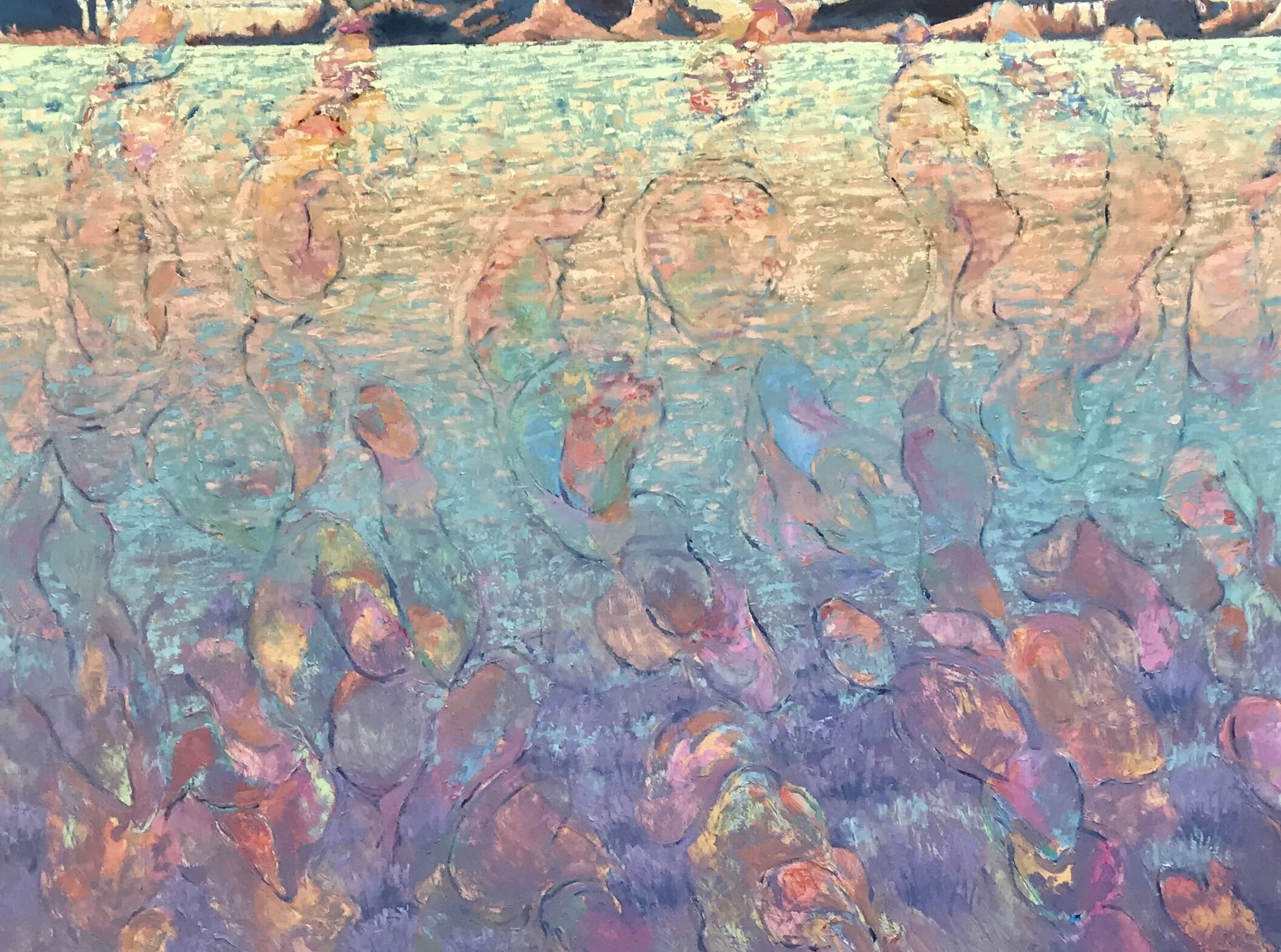 Perpetuated Conforming Conclusions, 2020. Oil on canvas. 30 x 40 inches. Catalog number 20036.