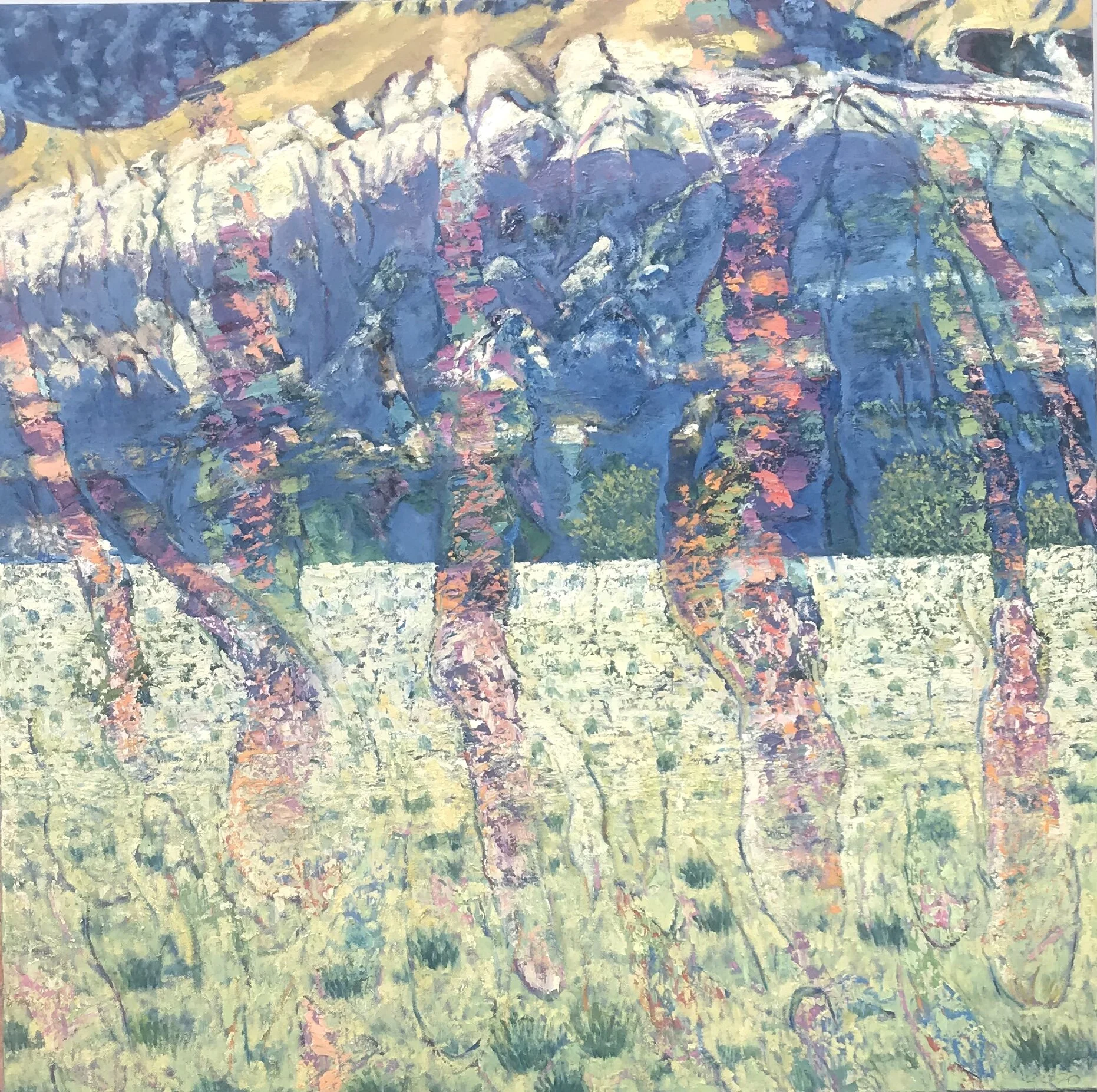 Momentary Mutable Mediations, 2020. Oil on canvas. 36 x 38 inches. Catalog number 20042.