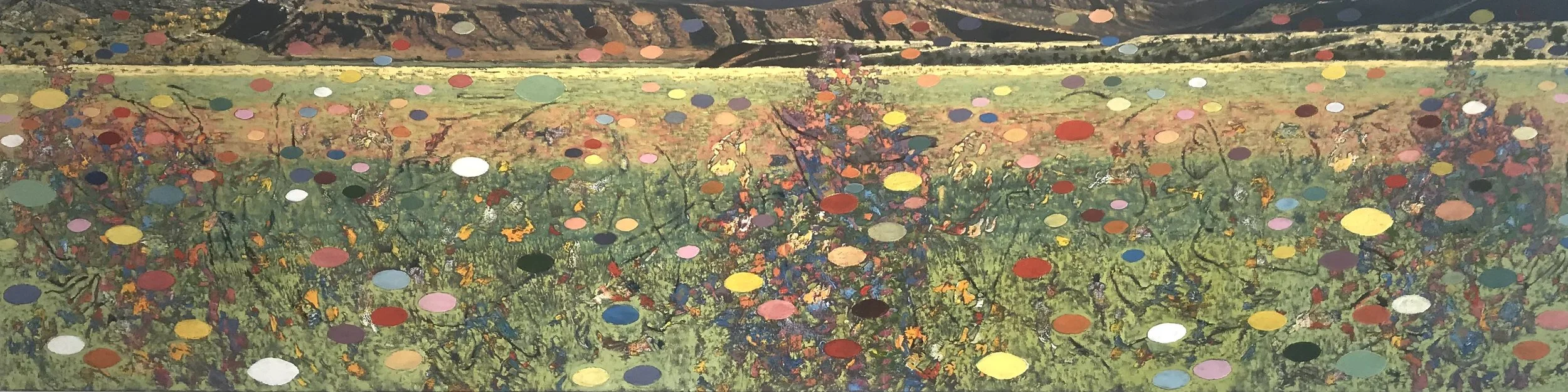 Music, 2021. Oil on canvas. 30 x 120 inches. Catalog number 21020.