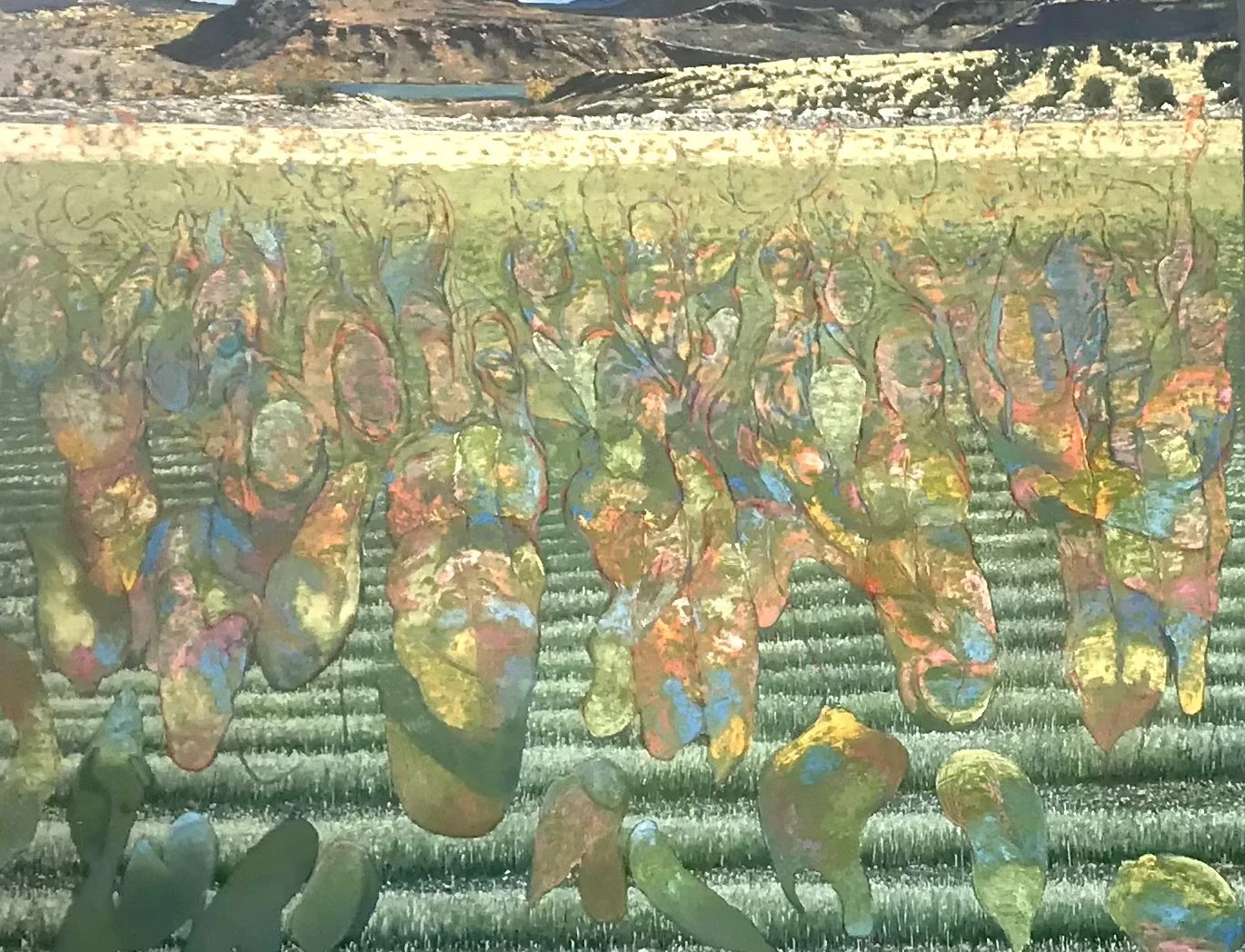 Resultant Projected Emanations, 2022. Oil on canvas. 66 x 85 inches. Catalog number