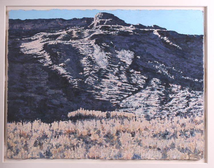 High Desert Landscape no 4  2011 oil on paper 22" x 30"