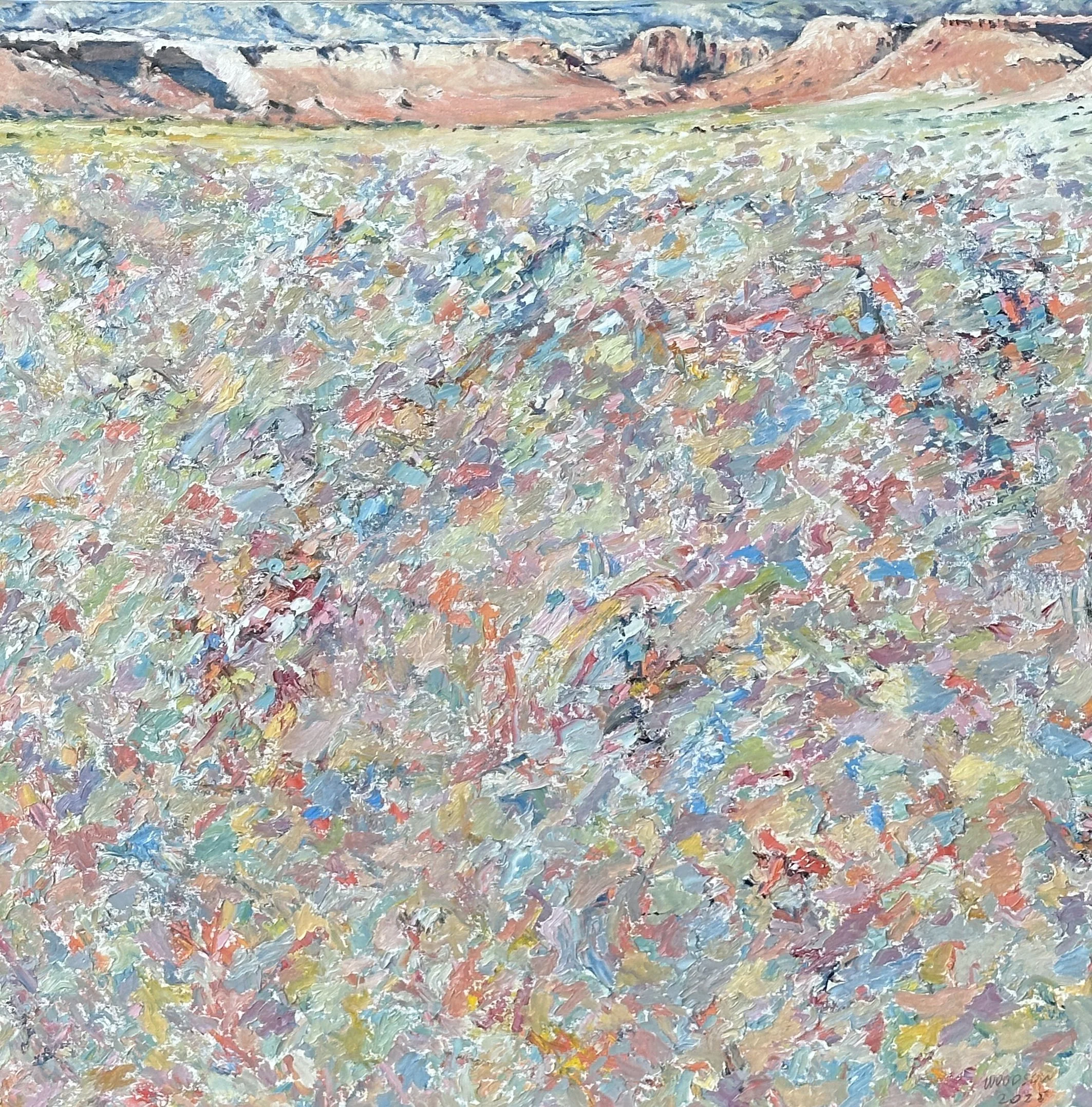 Embraced Simultaneous Integration. 2025  oil on c canvas  30" x 30" catalog number 25024 (Copy)