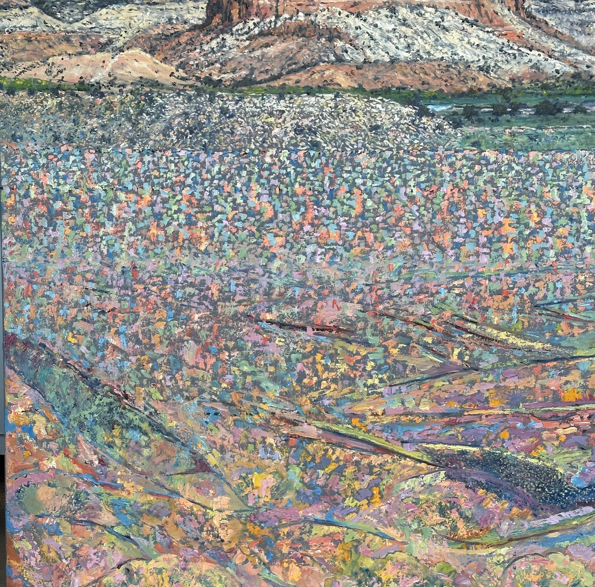 Consolidated Simultaneous Emissions. 2025 oil on canvas  36"x 36"  catalog number (Copy)