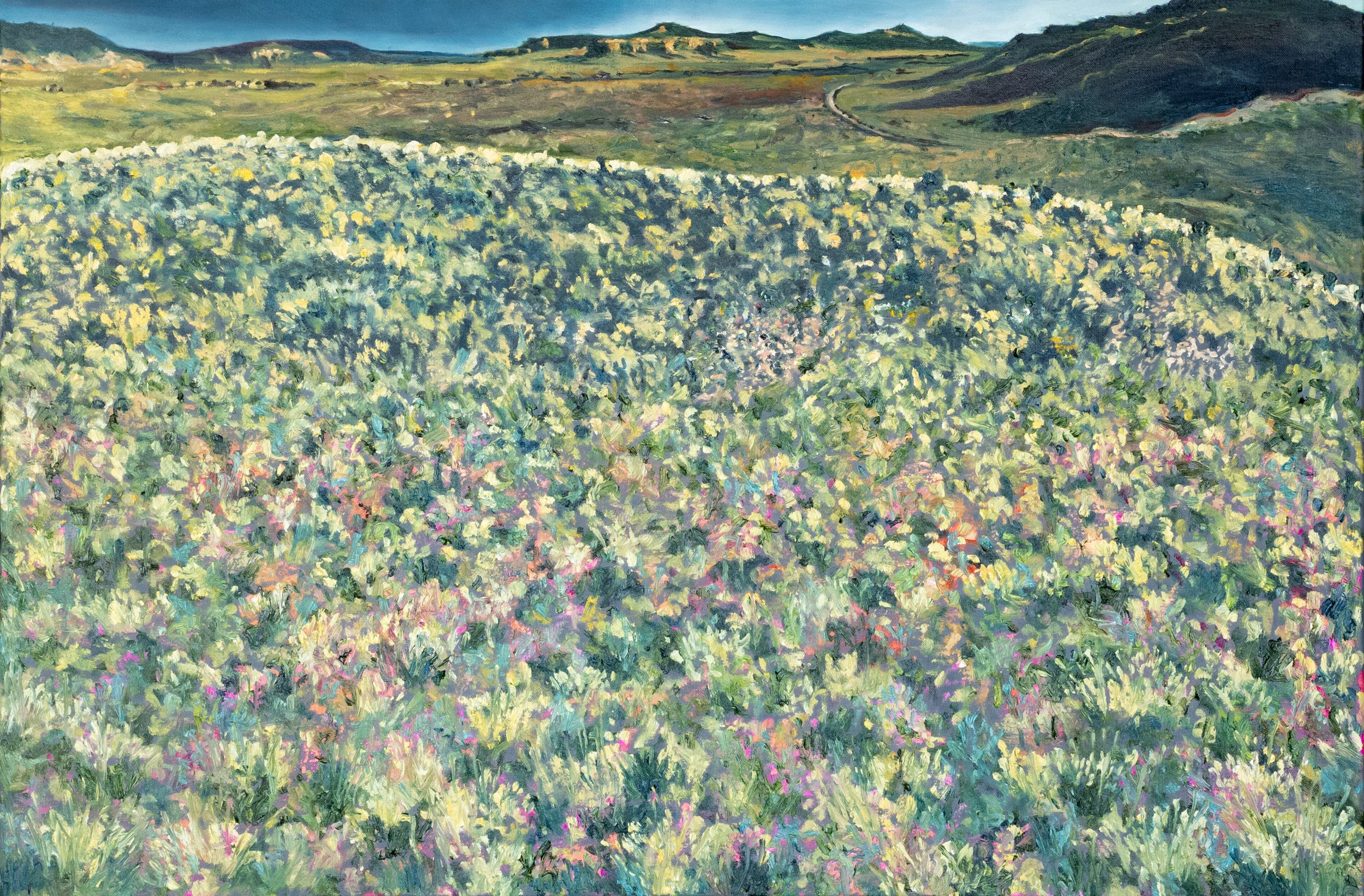 Portentous Resounding Liminals, 2026. Oil on canvas. 36 x 48". 