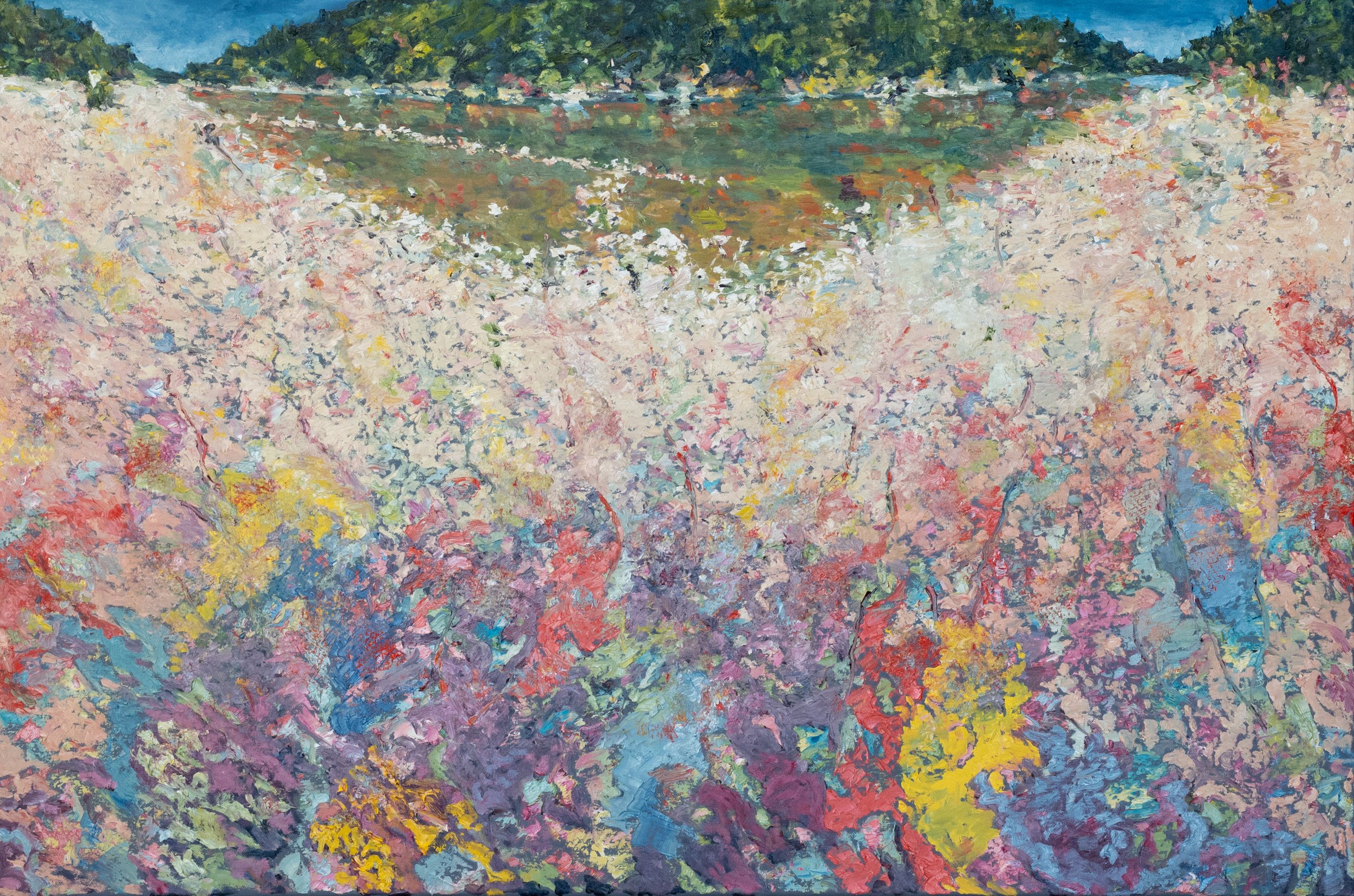 Liminal Temporals Emphasized, 2026. Oil on canvas. 30 x 40". 