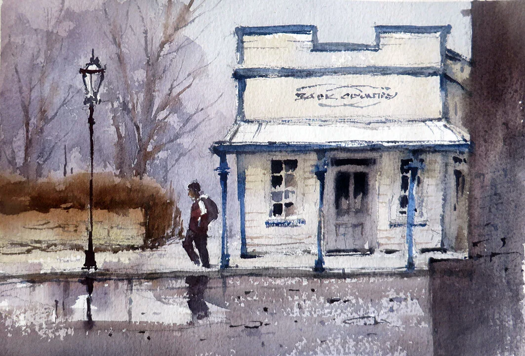 Passing shower, Arrowtown. May 2020 SOLD