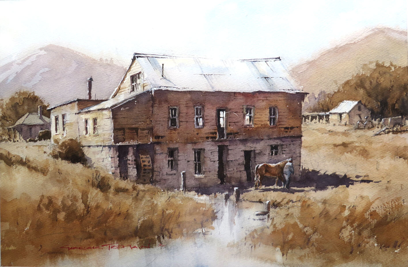 Butel’s Flour Mill, Arrowtown cicar 1970