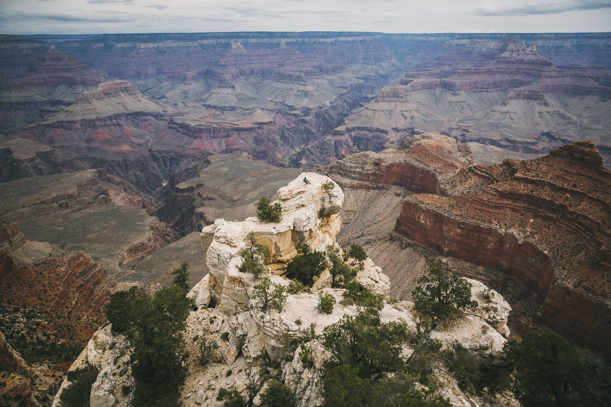 When you take matters into your own hands and step beyond the trails, the Grand Canyon can be one of the most amazing places in the world. Can you find Drew?