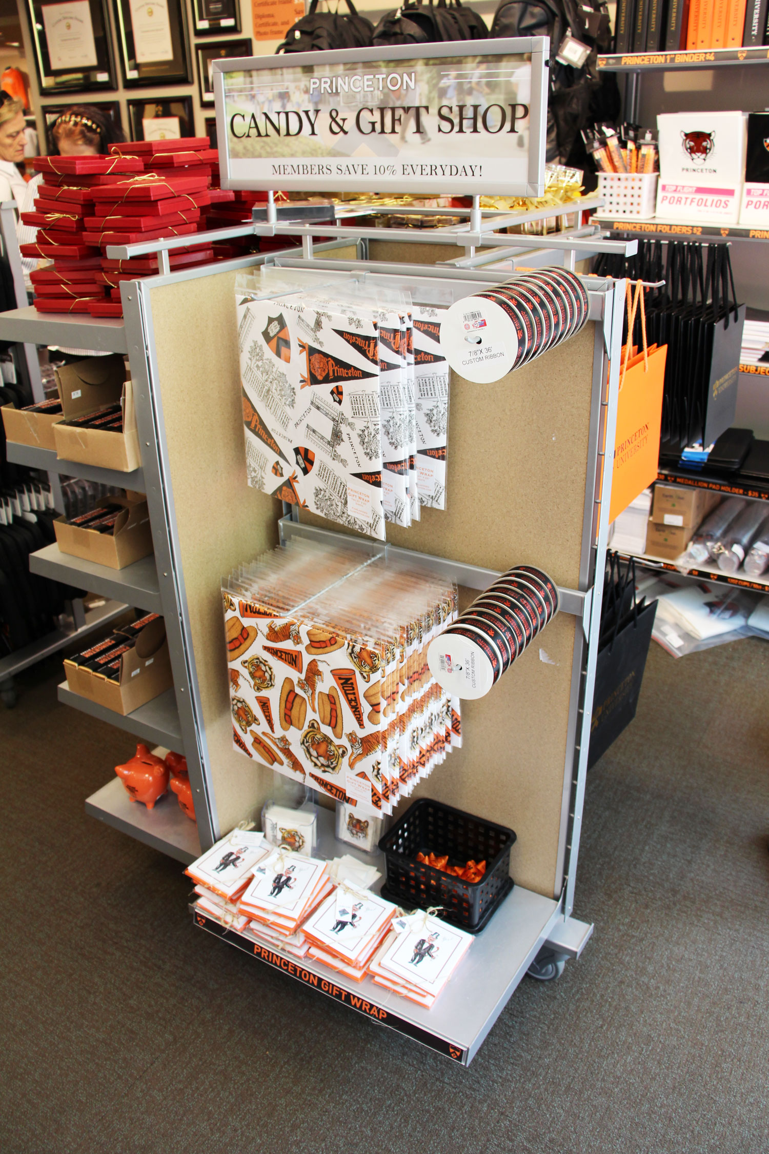 LAURA ANN "Tiger Spirit" Yes! Collection cards on the shelves at the Princeton University Store on Nassau Street ($25 for a set of 8, or $22.50 for store members) .