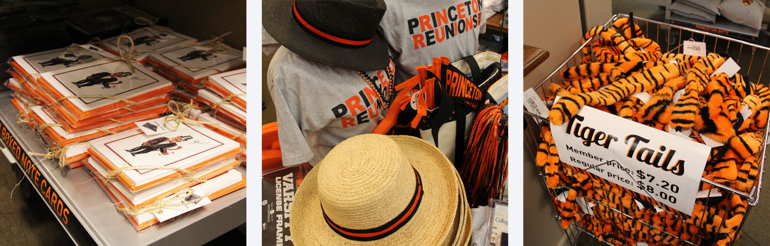 A spirited assortment of merchandise at 2014 Princeton Reunions.