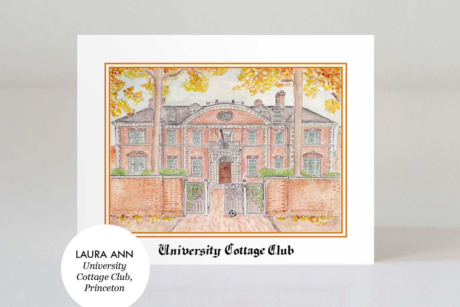 University Cottage Club Princeton Greeting Cards Laura Ann